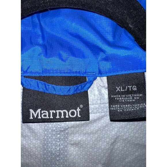 MARMOT Precip Eco Mens Hooded Full Zipper Windbreaker Jacket Sz XL - Picture 16 of 16